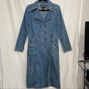 Vintage Denim Stephen Hardy Trench Coat in Medium